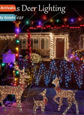 New ProductsChristmas Deer ghting Happy New Year Garden Chri