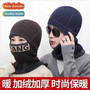 thickened warm onePCS Woolen scarf winter men hat cap