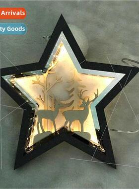 Christmas decorative pentagram ornaments crafts atmosphere d