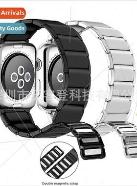 适用Apple metal magnetic watch bapple watch 7 SE65 4 321 sta