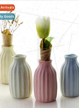 Macaron Ceramic Color Matte Mini Vase Flower Arrangement Hom