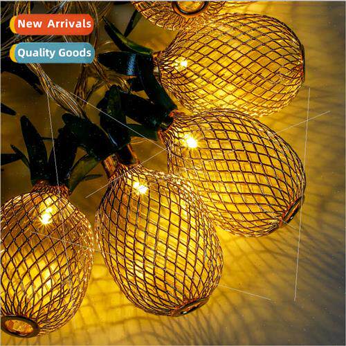 New LED color lights ins wind battery box iron pineapple lig