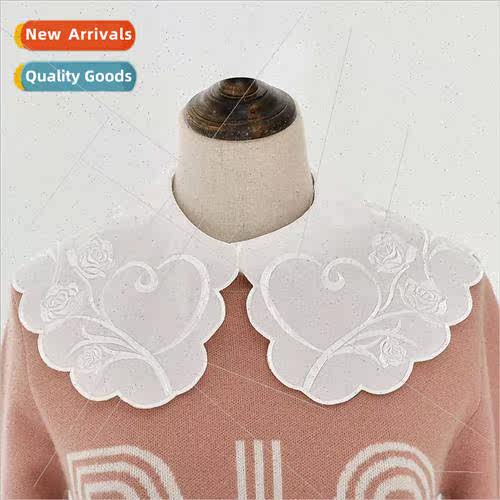 Korea shawl new fake collar Pu long scarf collar inside ladi