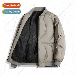 men winter collar cotton baseball jacket tide Hoodless new