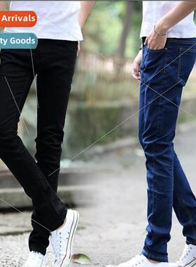 Spring and Autumn  stch jeans mens Slim small feet casual st