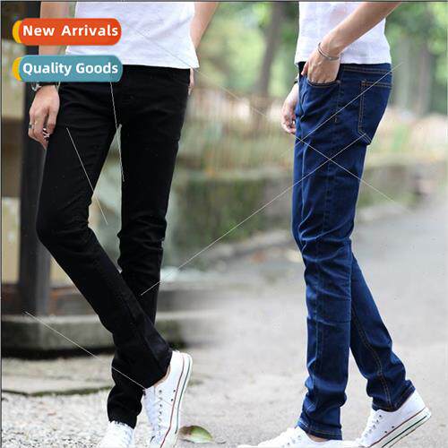 Spring and Autumn  stch jeans mens Slim small feet casual st