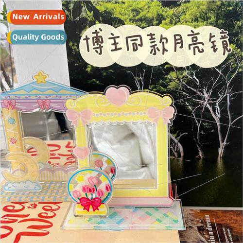 Cute moon standing acrylic mirror girl heart princess mirror
