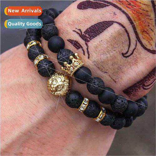 Europe Uned States men lion head micro zirconia crown men br