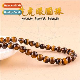 round stone beads DIY strings Tiger jewelry eye