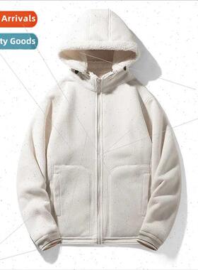 Detachable hat jacket fall winter men women hooded casual fl