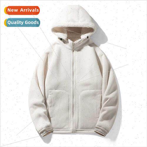 Detachable hat jacket fall winter men women hooded casual fl