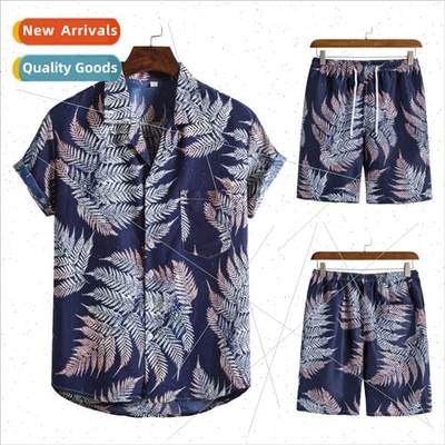 2022 Hawaii Collection Beach Su Collar Printed Short Sleeve