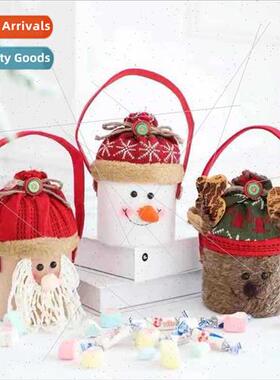 Christmas red scarf handheld apple bag Santa Claus snowman m