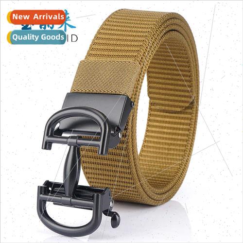 Men canvas belt casual youth student belt automatic buckle p