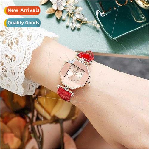 Women jewelry fashion belt gem face women watch simple atmos图片
