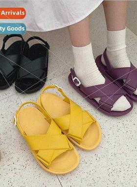 Korean  summer ins fairy sandals women shoes students flat c
