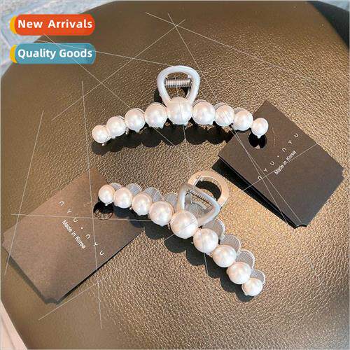 ins delicate metal large ponytail scrunchie clip high shine