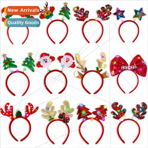 New Christmas luminous hair bands Christmas decorations cart