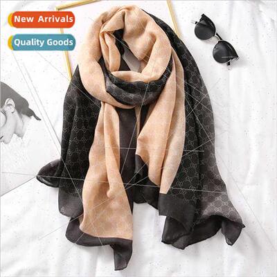Shawl female new scarf summer cotton linen feel sarong  Amer