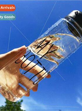 my bottle plastic cup Transparent Korean creative cup advert