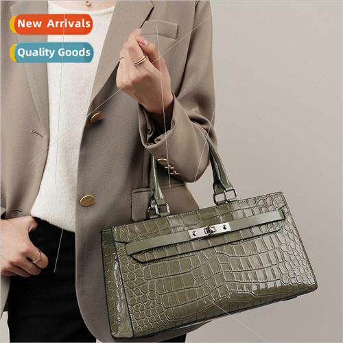 Kylie bag crocodile grain cowhide hundred women bag 2023 big