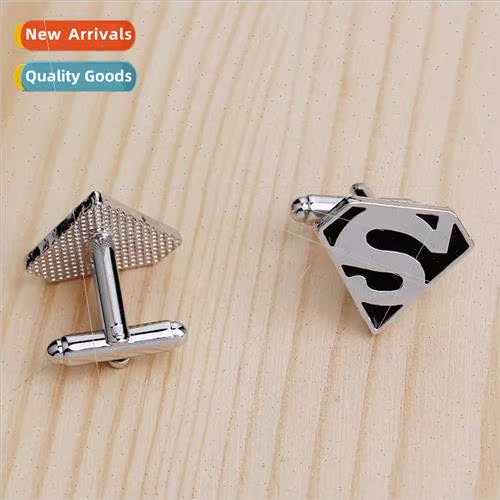 New Cufflinks Superman  Fashion French Cufflinks Cuff Studs