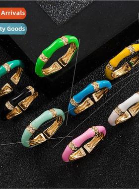 Europe new copper micro-set zirconia senior seven color geom