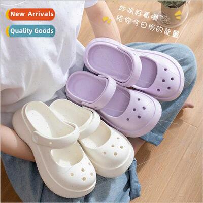 Summer new cave shoes female thick bottom muffin live beach