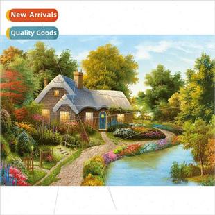 handmade full diamond New stch room cross decorative living