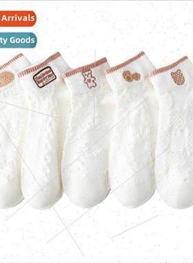 Spring new Japanese college cute mid-calf socks women cotton