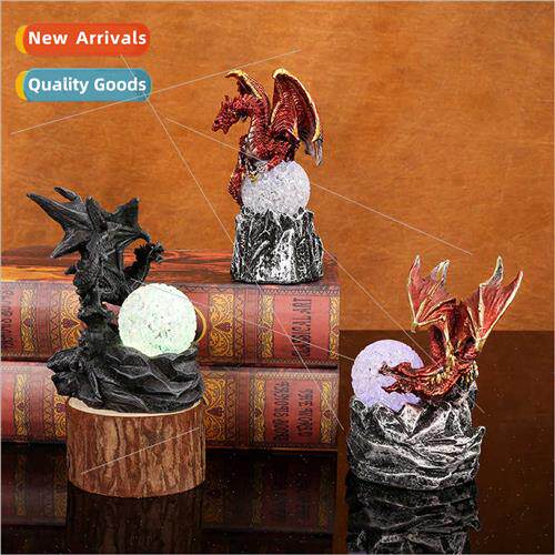 Battle Dragon Halloween ornaments dinosaur eggs resin light-