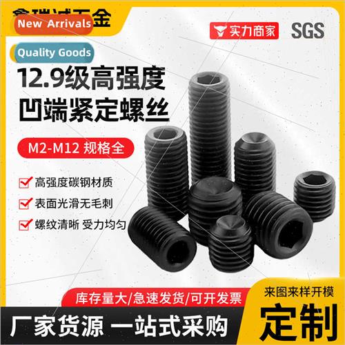 12.9 Concave End Machine Screws M2-M12 Headless Machine Scre