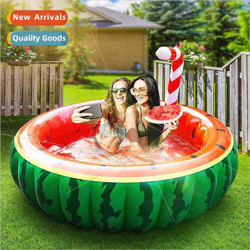 New inflatable spray pool children round watermelon pool cou