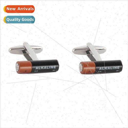 Men French Shirt Cufflinks Personalized Battery Shape Cuffli