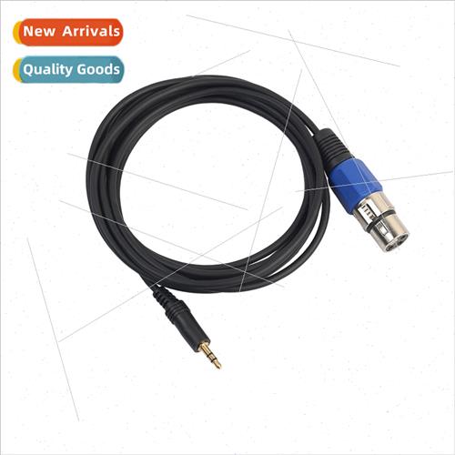 New Black 3M Gold Plated Zinc Alloy 3.5mm Male to XLR Female