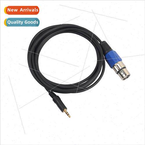 New Black 3M Gold Plated Zinc Alloy 3.5mm Male to XLR Female