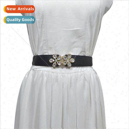 Women belt ladies rhinestone inlaid decorative crystal beads