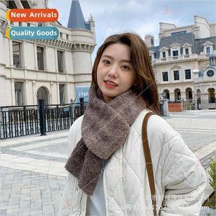 autumn winter color Wool new female scarf 2021 gradient men