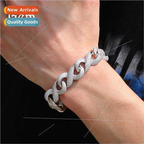 geometric hip-hop bracelet ins copper material gold-plated s