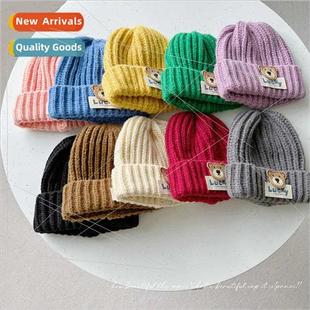 wool cap fall bear wint children hundred Alphabet Korean