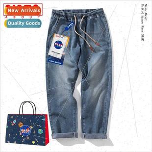 NANSA jeans men loose straight spring fall new HK wh high se