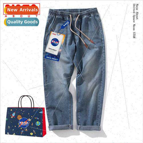 NANSA jeans men loose straight spring fall new HK wh high se