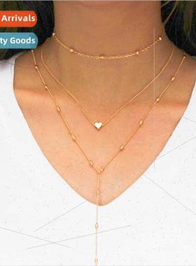 Europe Trend Women Layers Set Sexy Necklace Copper Cast Peac