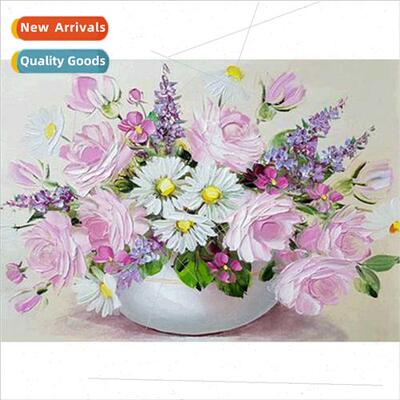 New hand-applied diamond full diamond living room plant deco