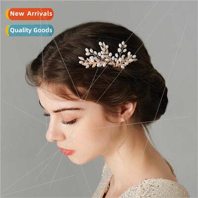 Bridal hair accessories pearl hair comb wedding coiffure hai