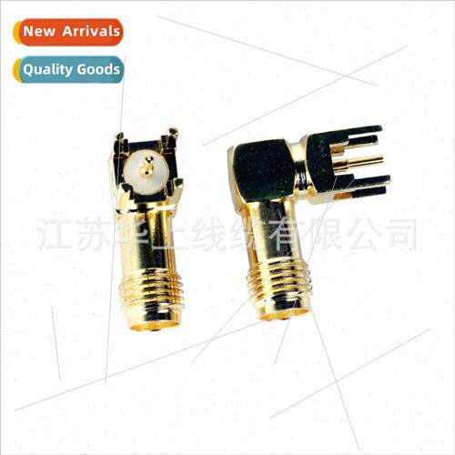 Gold-plated copper SMA-KWE Total length 17mm External screw