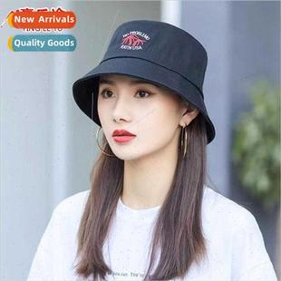 hat female sunscreen Autumn suns brim new large Spring black