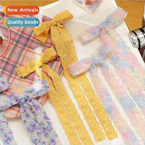 New children bow ribbon hair clips girls ancient Hanfu tasse