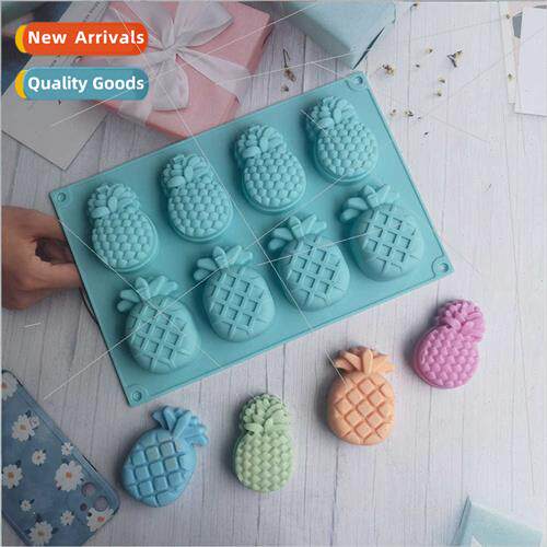 8 even pineapple silicone cake mold chocolate dessert puddin