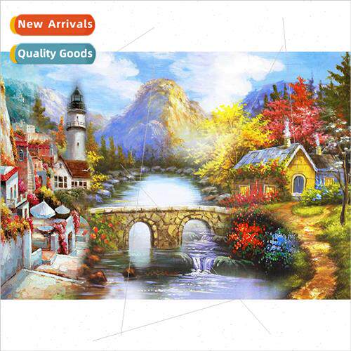 New living room small handmade full diamond decorative paint